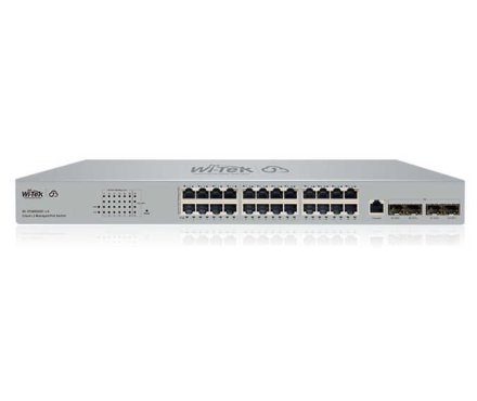 WI-PCMS528F-L3 V2 24 Gigabit Ethernet RJ-45 PoE+ ports and 4 10G SFP+Slots