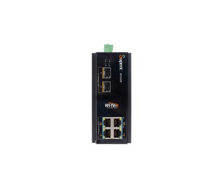WI-SP3006F 4GE+2SFP Fiber Uplink Endüstriyel PoE Switch
